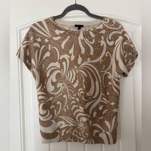 Talbots Patterned Short Sleeve Top